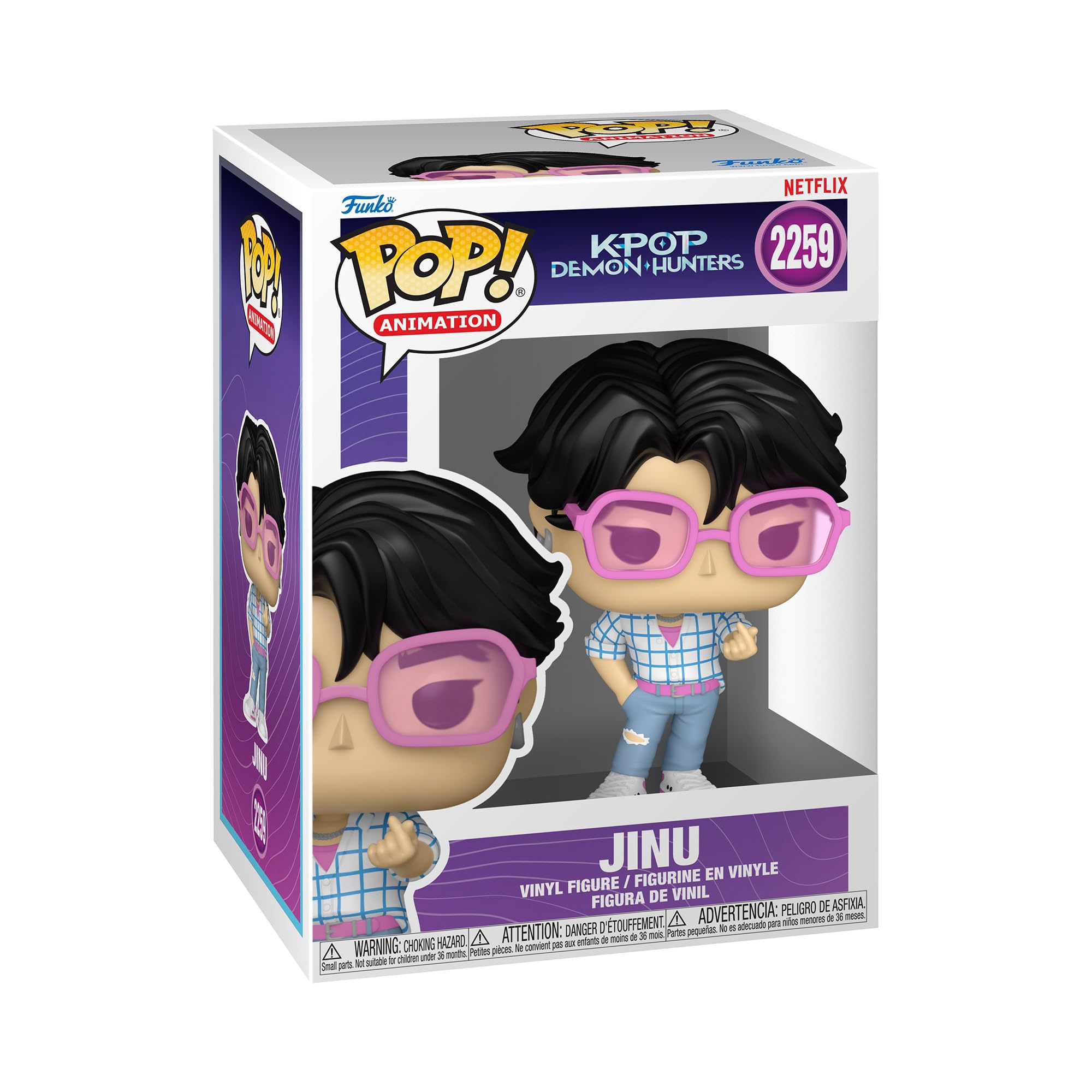 Funko Pop Animation: KPop Demon Hunters - Jinu - 1-6 Odds for Rare Chase Variant - Collectable Vinyl Figure - Gift Idea - Official Merchandise - Toys for Kids and Adults