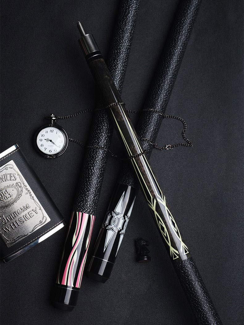 YRU 147CM Stecca da Biliardo, 1/2 2 Pezzi in Acero Fatto A Mano American Billiard Punte de 11.5mm/12.75mm da Scegliere
