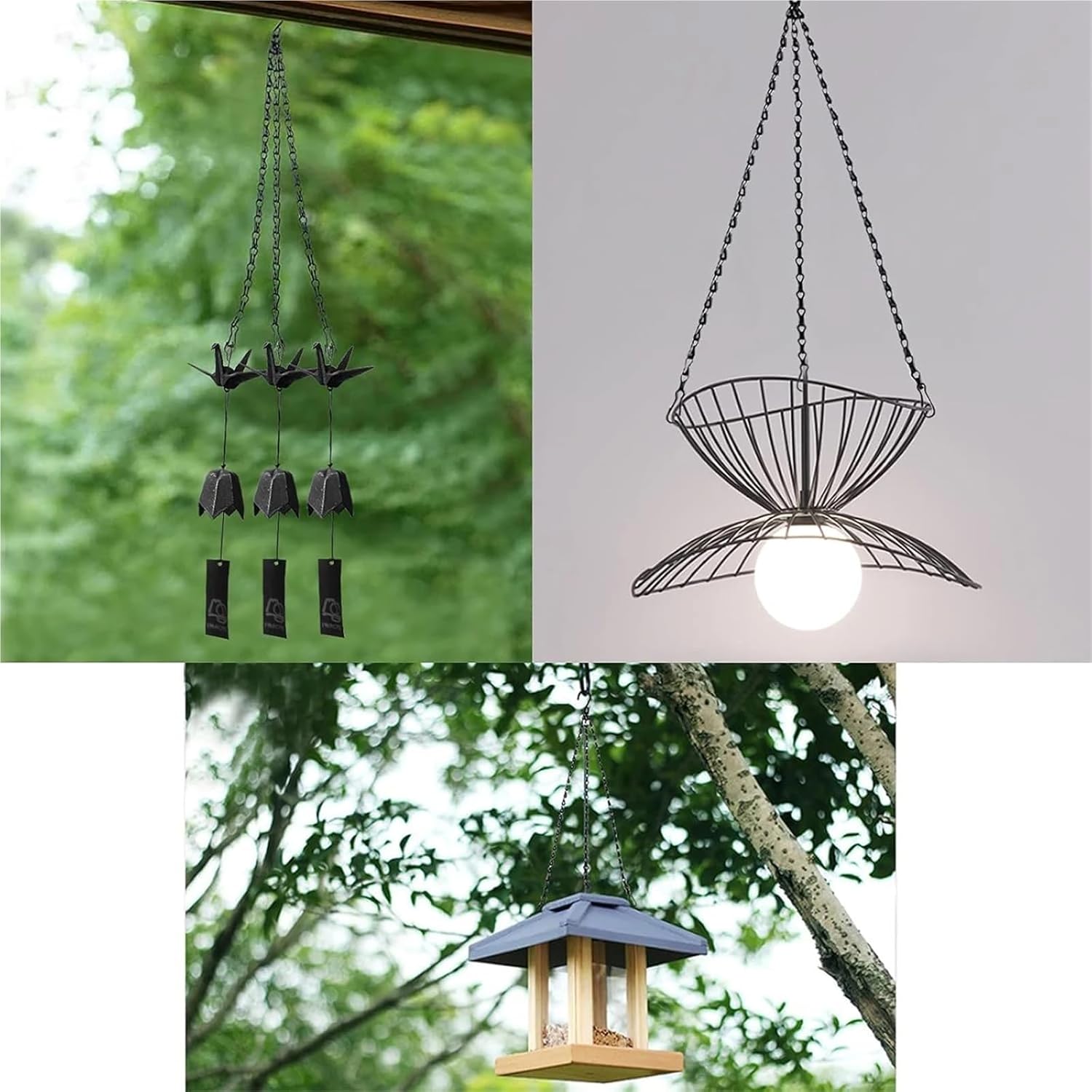3 Pcs Hanging Basket Chain Flower Pot Replacement Plant Hangers Bird Feeders Hang Hooks for Planters