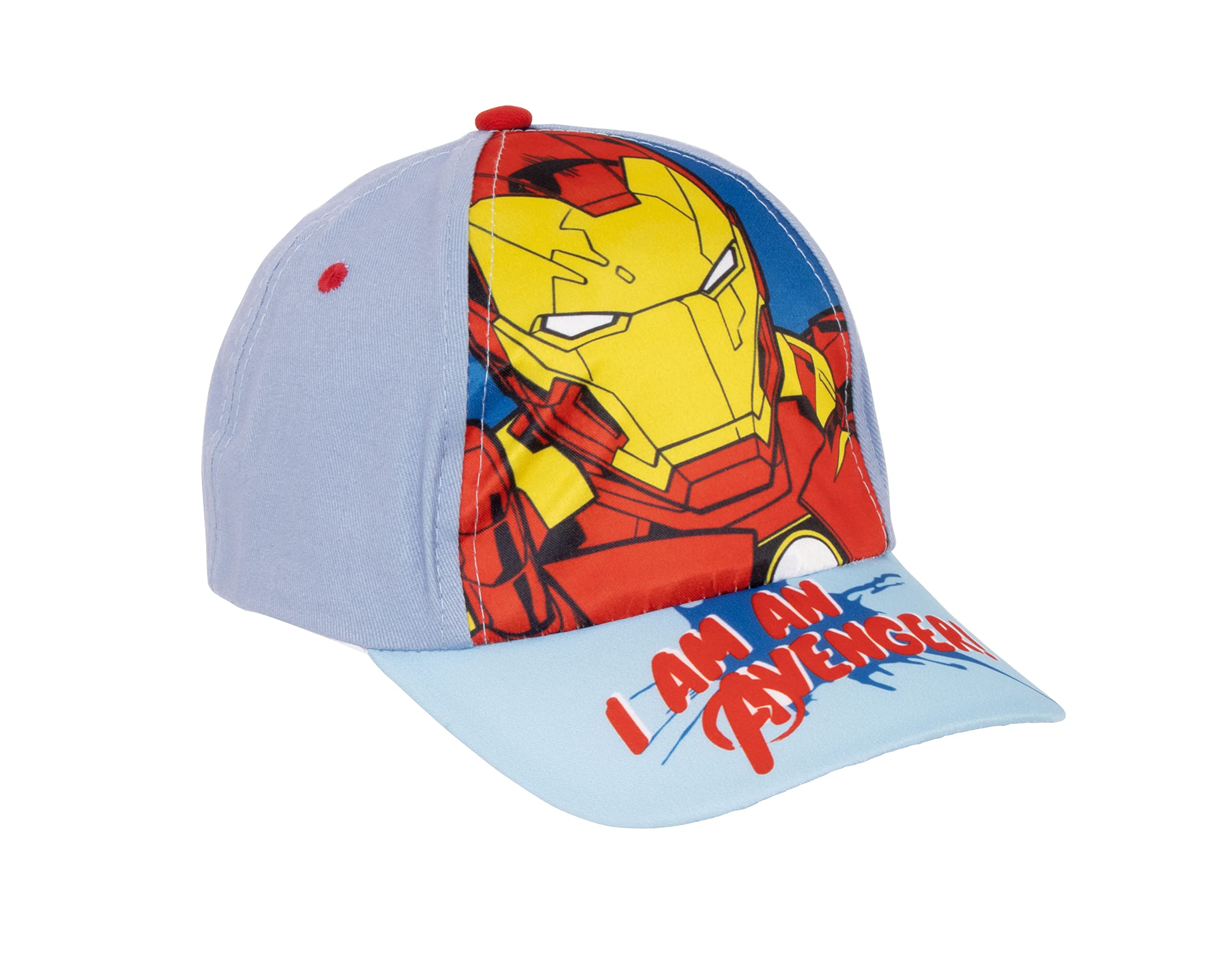 Marvel Avengers Cappello per Ragazzo, Cappello Regolabile, Design Supereroe Thor Capitan America Iron Man Hulk, Cappello da Baseball Estivo, Regalo per Bambino