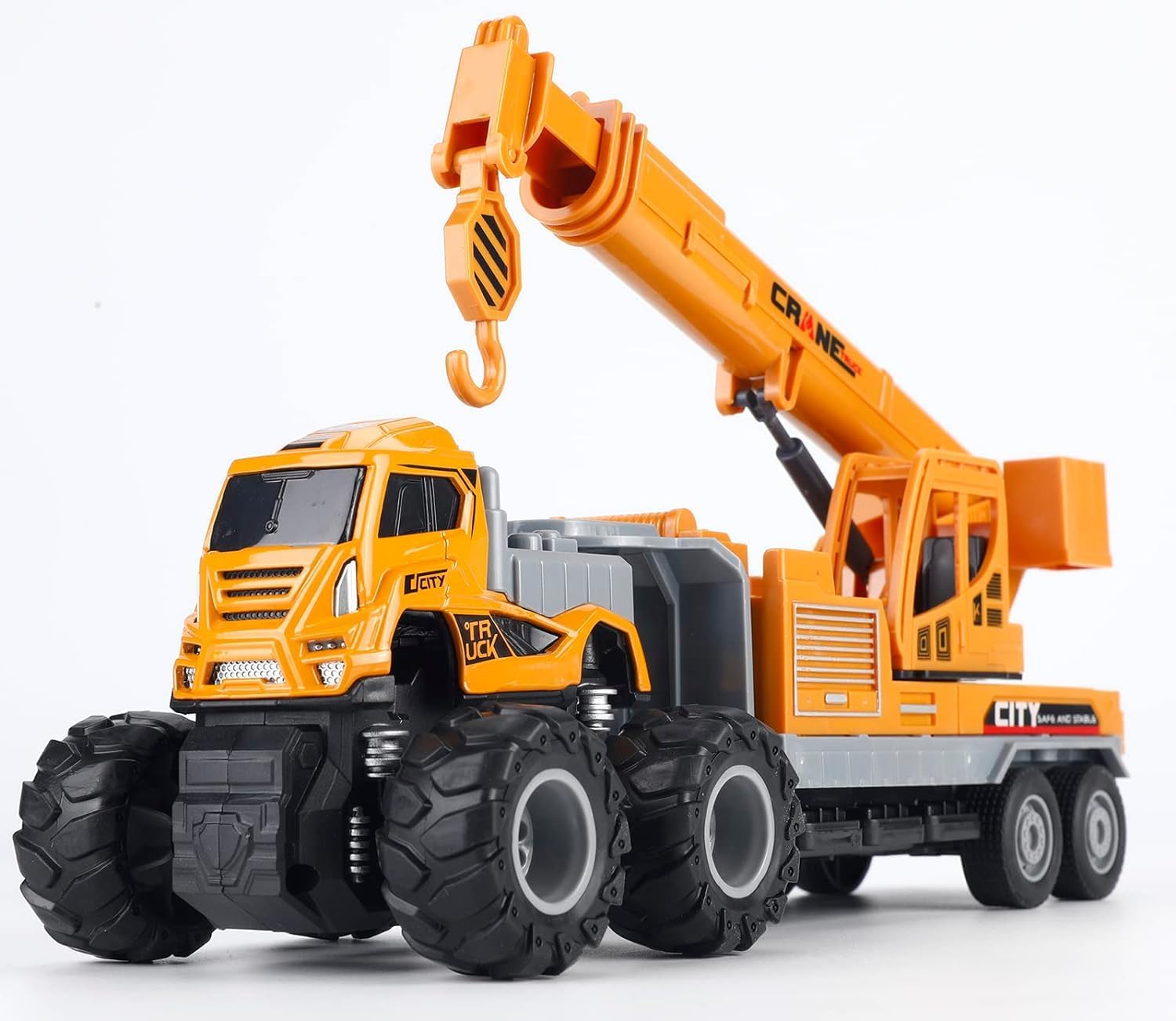 Coelon 1:43 4WD Diecast Alloy Construction Crane Big Truck Toys with Friction Powered Miniature Car Vehicle Toy for Kids, Boys and Girls (B0D6GDHZBQ) Amazon Price History, Amazon Price Tracker