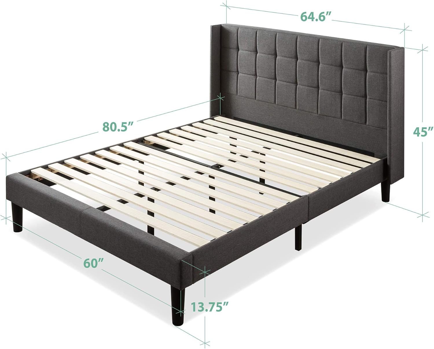 ZINUS Dori Bed Frame with Mattress