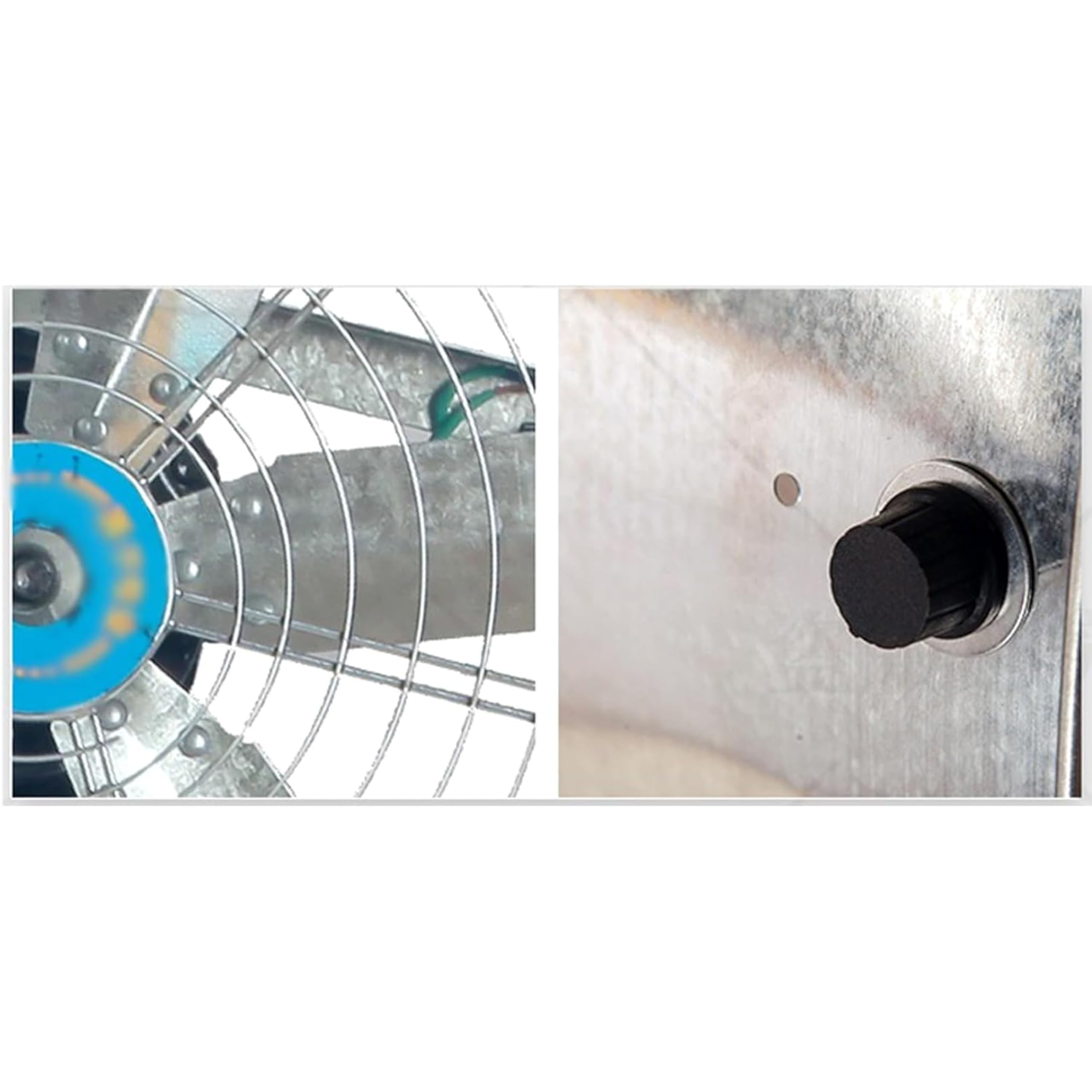 Débit d'air élevé de 16 000 m³/h : ventilateur de sol industriel robuste – Moteur puissant de 500 W, inclinaison réglable, boîtier en acier durable, lames en aluminium – pour entrepôt, usine, atelier