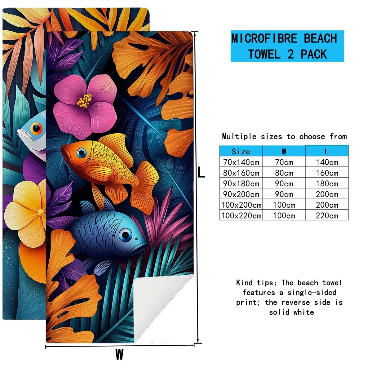 Strandtuch Mikrofaser Handtücher Groß 90x200cm 2er Set, Schnelltrocknend Saunahandtuch Fitness Handtuch Anlage, Saugfähig Badetuch Sporthandtuch, Sandfrei Strandtuch XXL, Geschenke für Frauen -4482