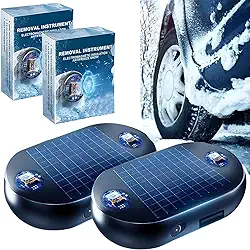 Dispositivo eletromagnético anticongelante para remoção de neve de carro, 2026 novo removedor de neve eletromagnético solar portátil - Dispositivo de interferência molecular anticongelante