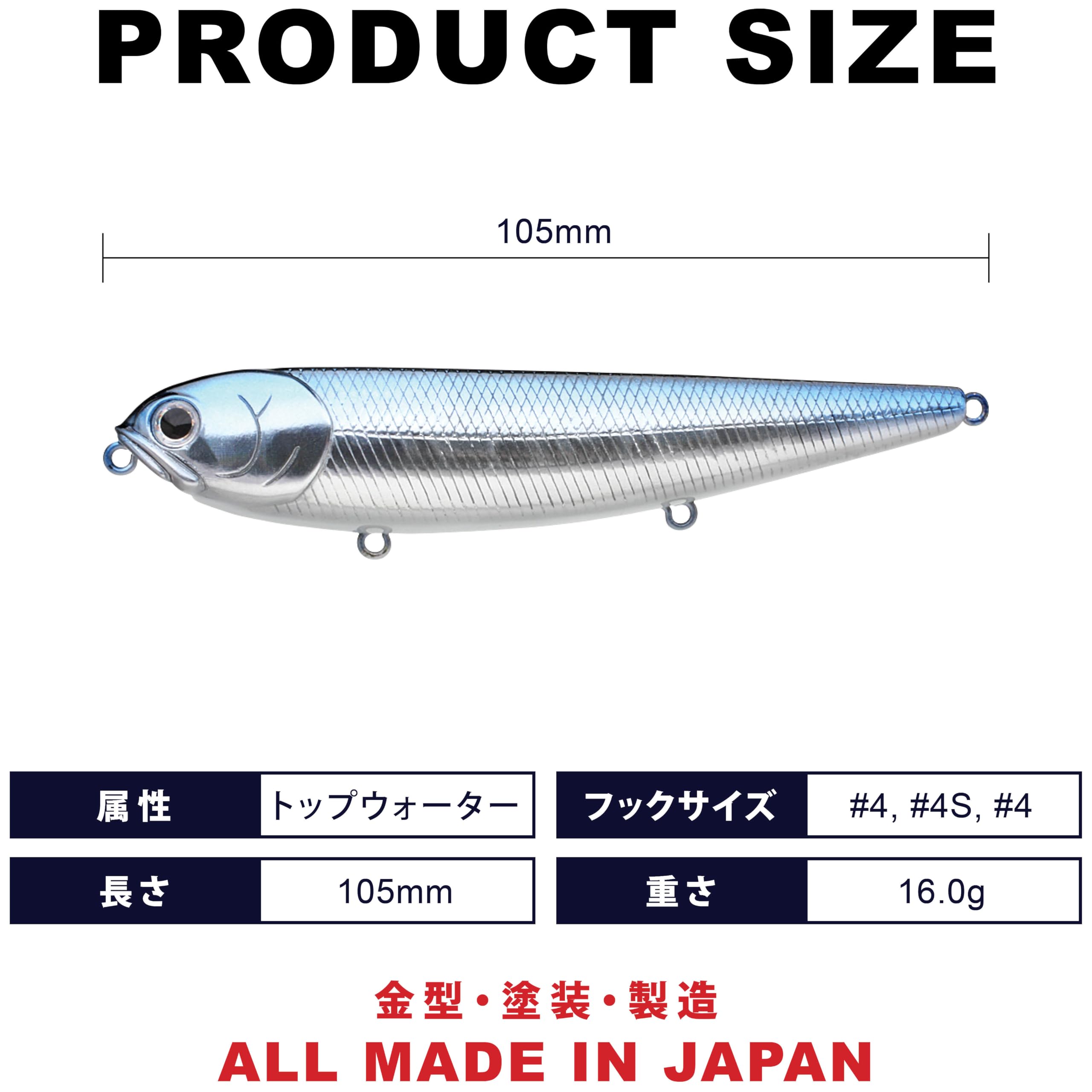 Amazon.co.jp: ラッキークラフト(LUCKY CRAFT)サミー105 (052 オーロラ