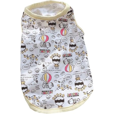 Amazon Cici犬服 春夏 Tシャツ 小中型犬 ペット服 スヌーピー 仮装 ドッグウェア ベスト 通気性 涼やか 日焼き防ぐ 柔らかい 袖なし 犬洋服 脱毛保護 ファッション 人気 お散歩お出かけ服 A款イエロー ｌ Cici シャツ パーカー 通販