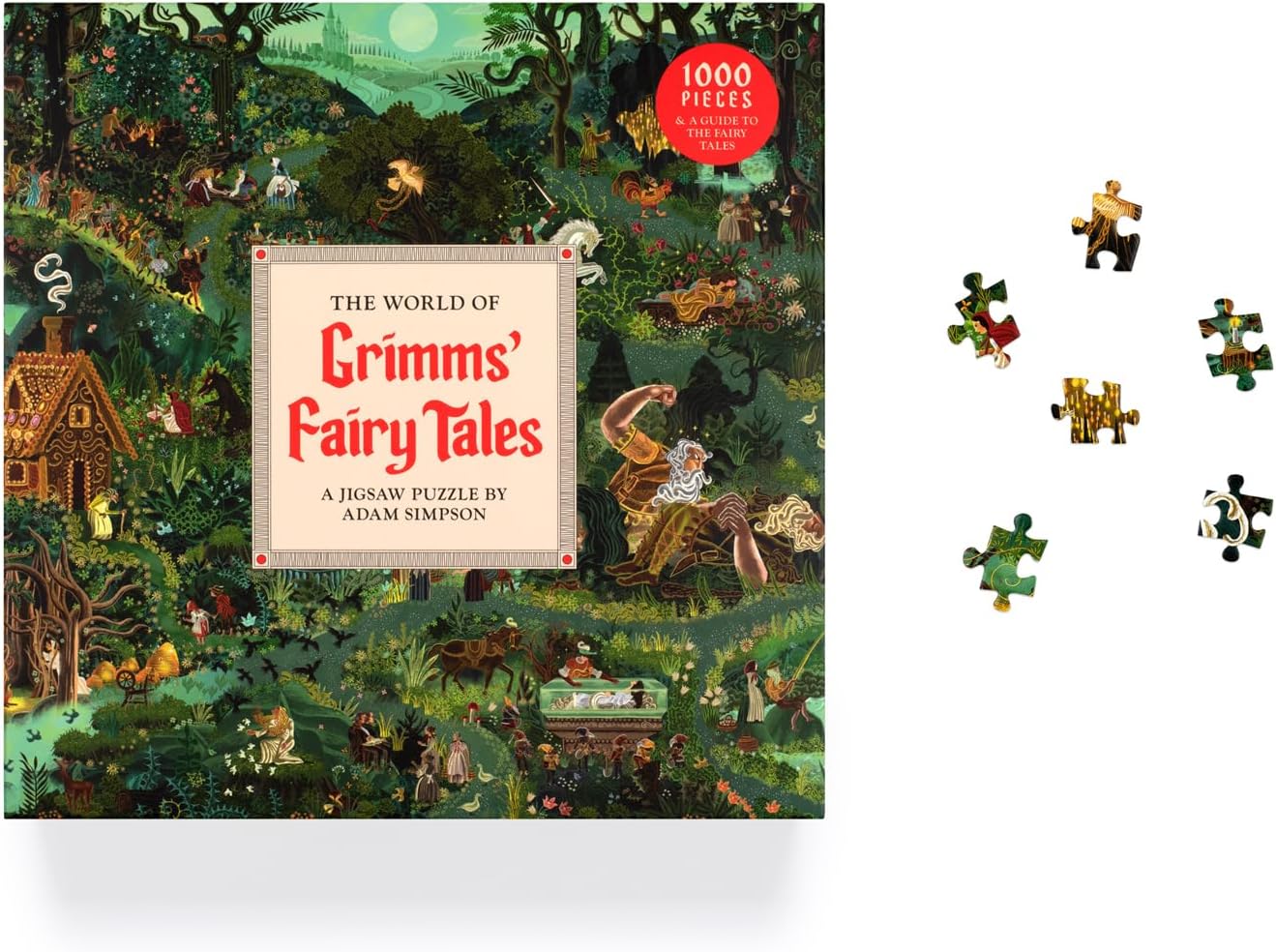 The World of Grimms' Fairy Tales: A 1000-piece Jigsaw Puzzle by Adam Simpson image 5
