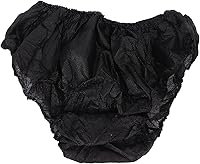 Vista 4 de ZASCHMOY - 50 piezas de ropa interior negra desechable, talla única que se adapta a la mayoría de ropa interior de viaje portátil para mujeres
