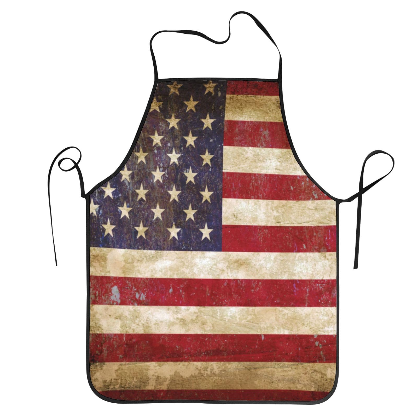 Melbrakin Men's Old Usa Flag Aprons For Wo For Kitchen Cooking Baking Bbq Chef Apron