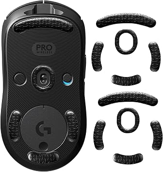 2 Sets Mouse Skates for Logitech G PRO 2 Lightspeed Wireless/G PRO Wireless Gaming Mouse Feet Pads Mouse Skates Replacement Smooth Durable Game Mice Accessories 0.8mm PTFE MakingsBlack