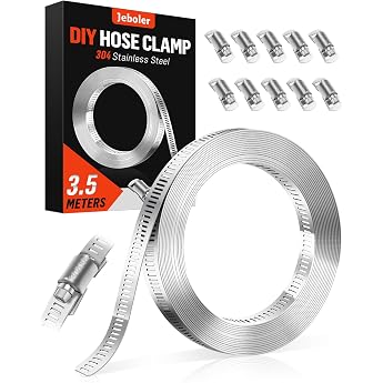 3.5 Metre Hose Clamps Jeboler 304 Stainless Steel Hose Clamp Hole Tape