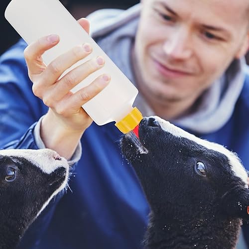 Miniatura 5 de 5 juegos de biberones de cordero para niños, botella de bebida para ganado, jarra de leche de ternera para bebés, botellas de lactancia para