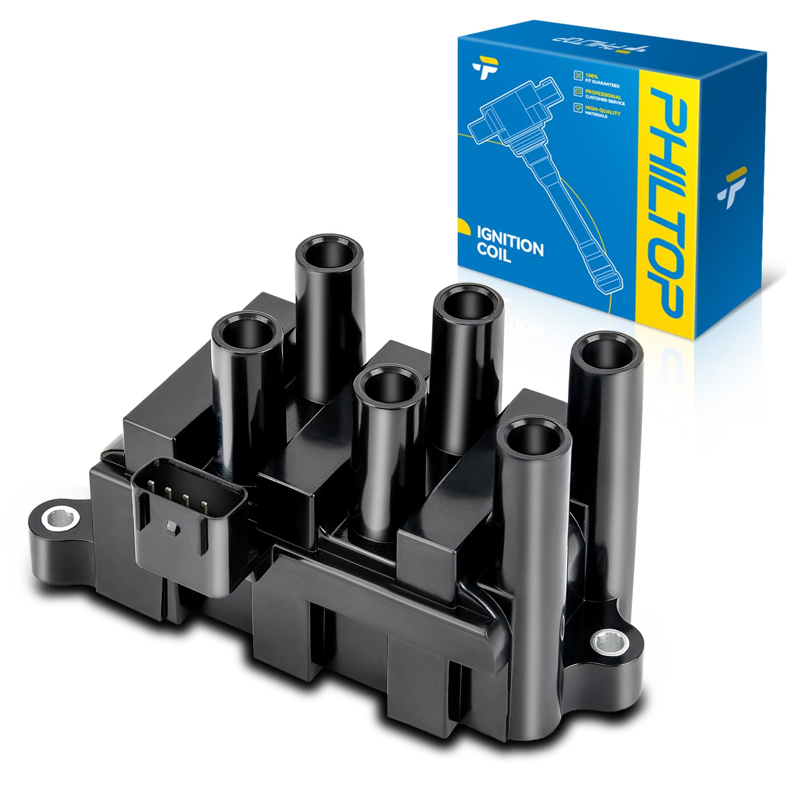 PHILTOP FD498 Ignition Coil Pack Fit for 2001-2008 Ford Ranger 3.0L