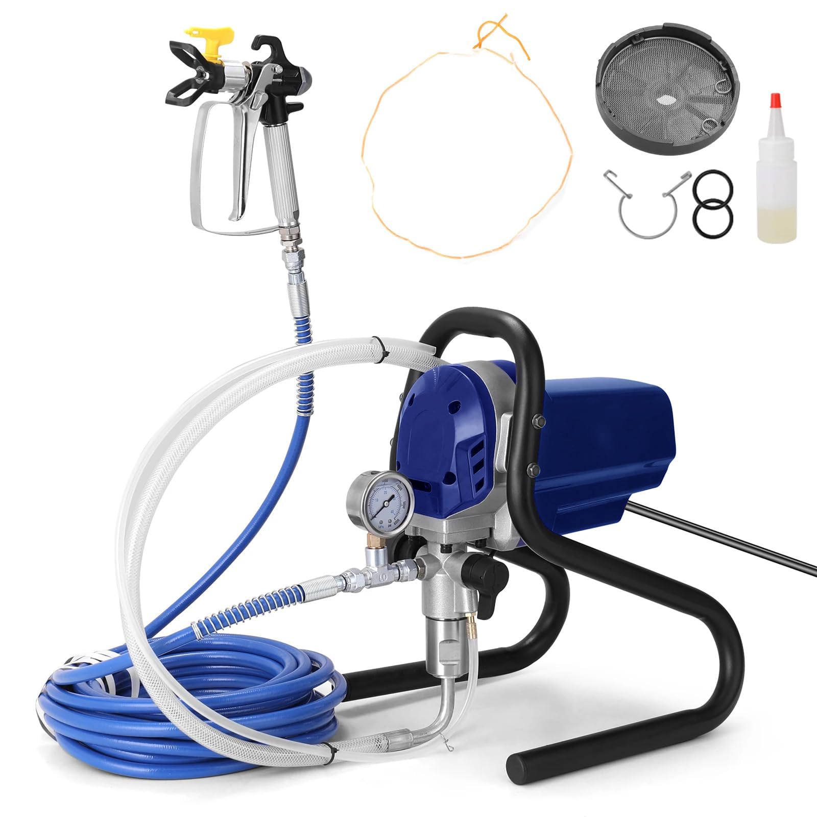 Machine de pulvérisation de peinture électrique 750W qui pulse 1,2L/min avec manomètre