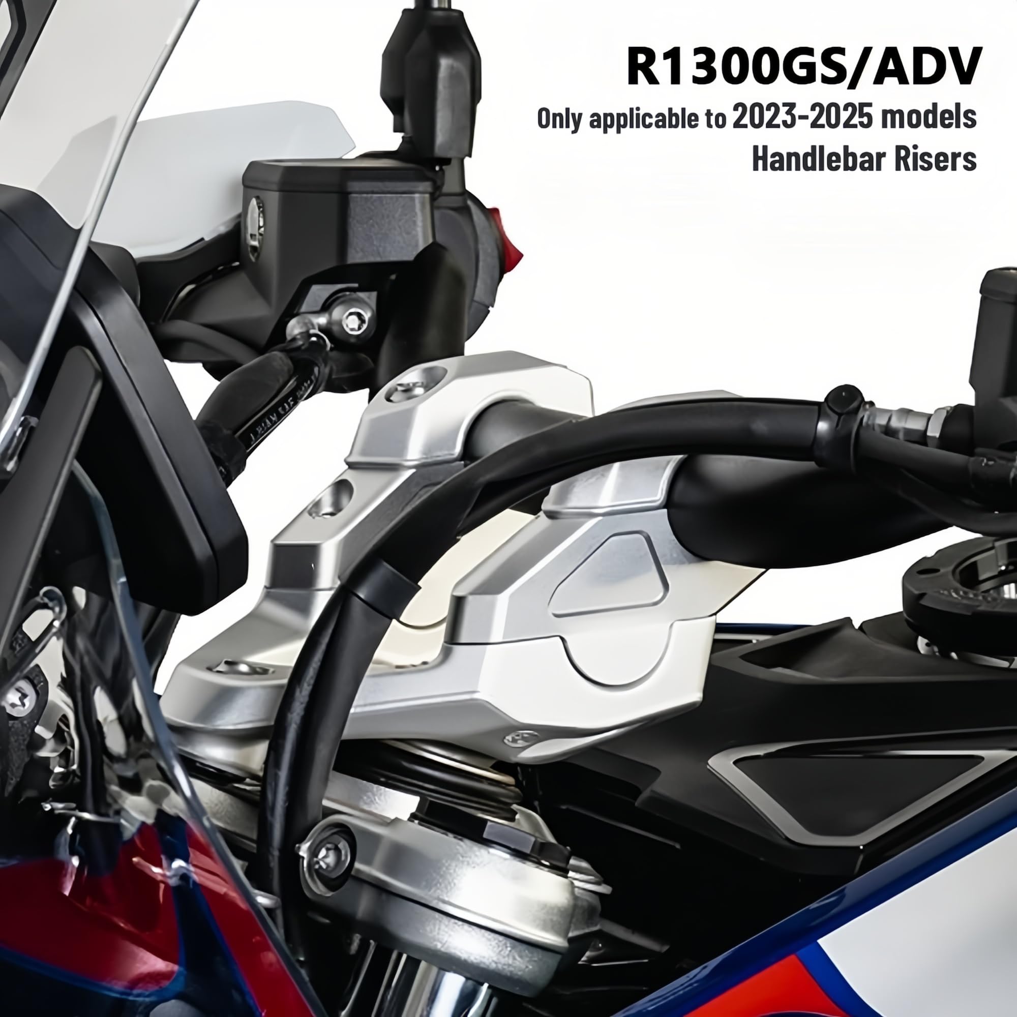 Moto Manubrio Montaggio Riser Manubrio Riser Morsetto Per BMW R1300GS Adventure 2023 2024 2025