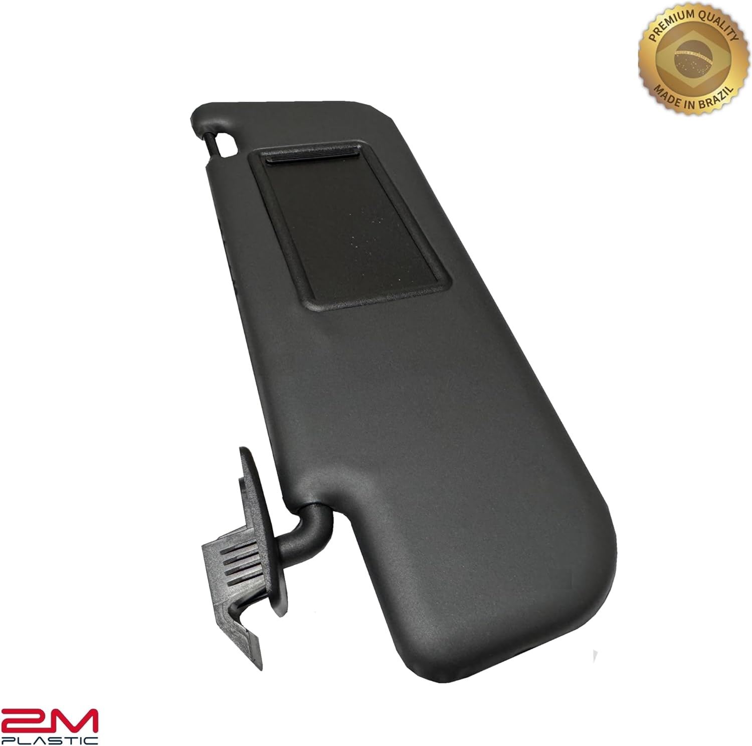 Sun Visor Compatible with Fiat 500 2012-2019 Without Sunroof OE Quality (Left LH Side Black)