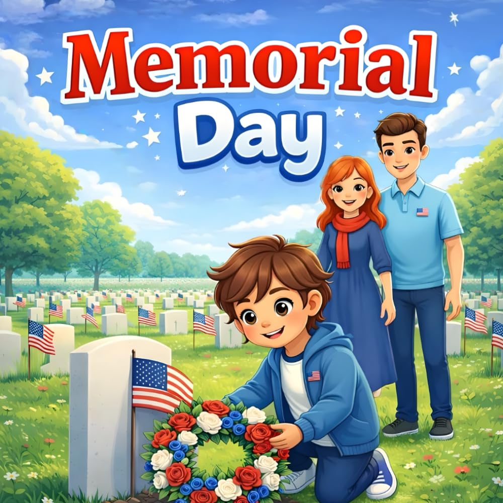 Memorial Day Book for Kids:Honoring Heroes, Gratitude, Parade Traditions, and a Gentle Story About Remembering