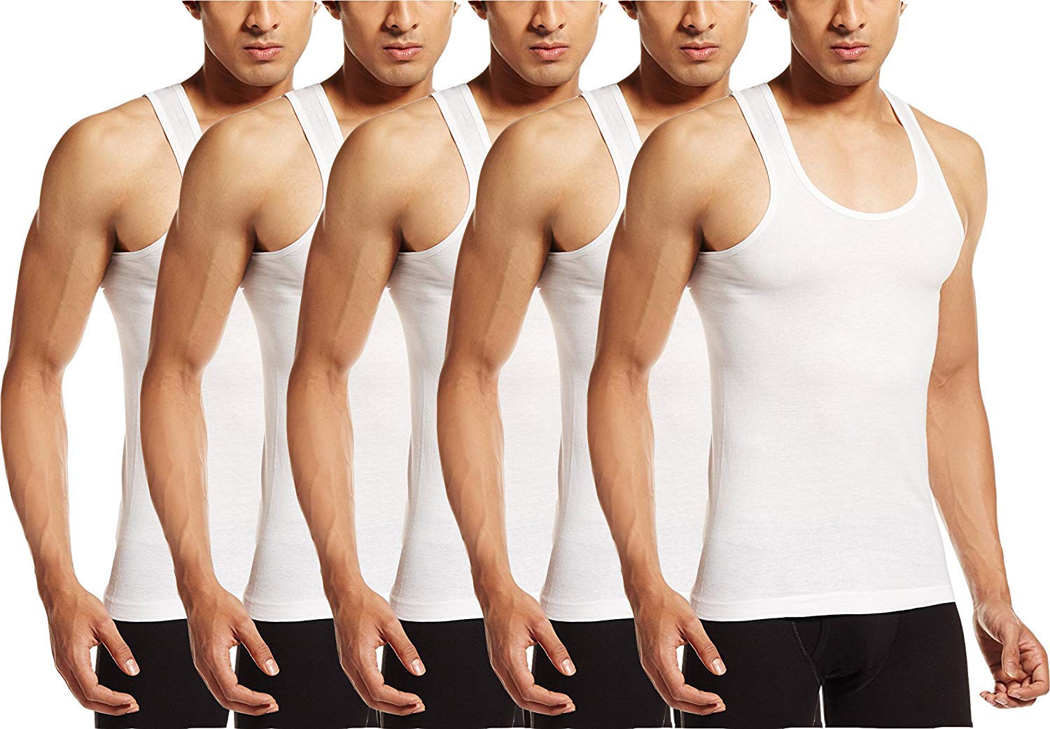 vip Supreme Men's Cotton Sleeveless Vest 90 cm.(White)-picture-28