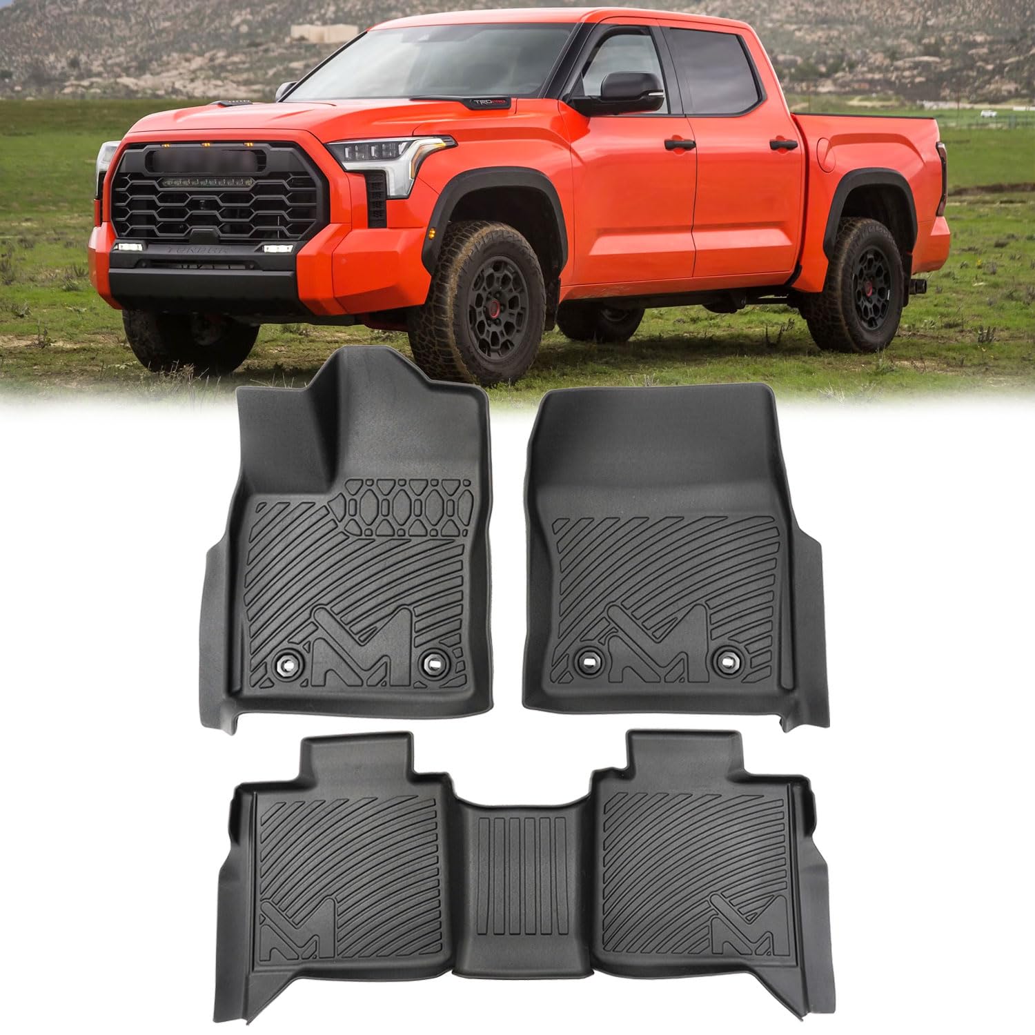 CMVT TPE Floor Mats (Toyota Tundra CrewMax 2022–2026)