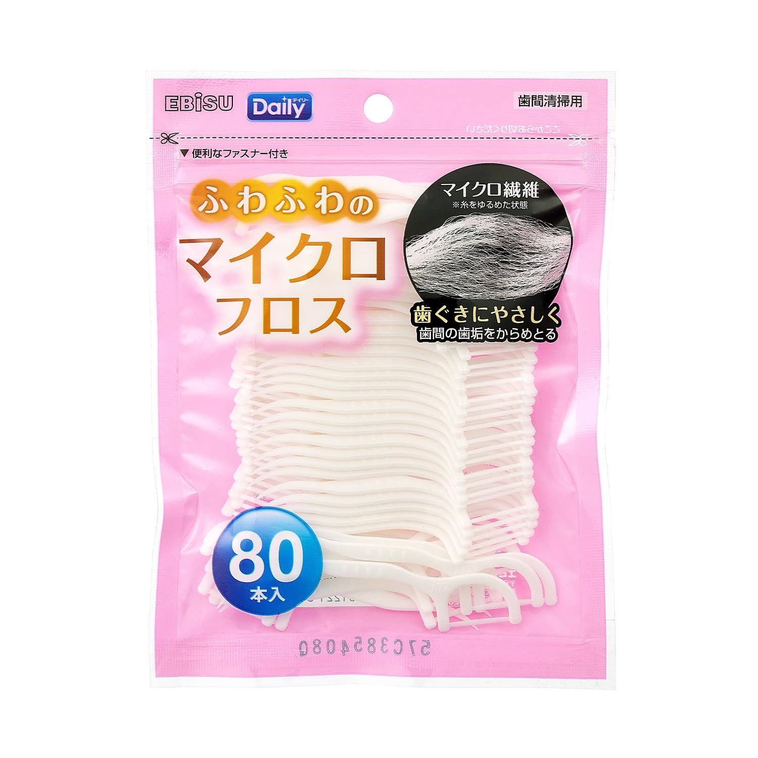 Amazon.co.jp: エビス デイリー マイクロフロス 80本入 極細でふわふわ