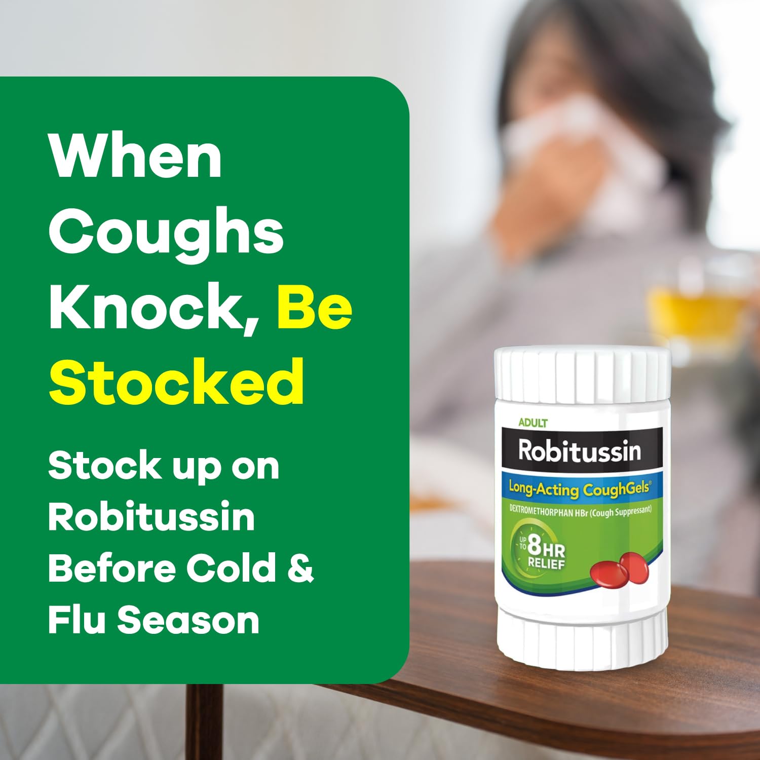 Robitussin Long-Acting CoughGels, Cough Medicine, 20 Liqui-Gels — Amazon image 7