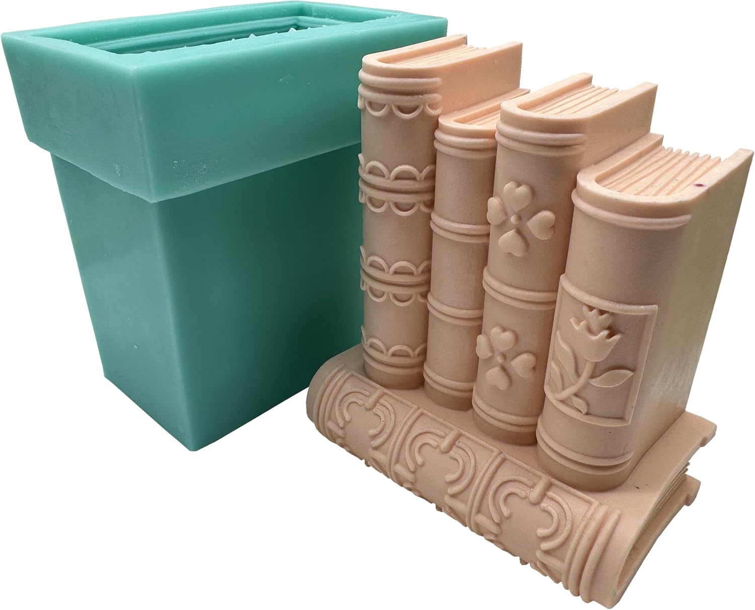 Big Book 3D Silicone Mold for Candle, Soap,Mousse Cake,Chocolate,Aroma Plaster,Crystal Resin Decorations, Crafts Molds for Teacher's Day,DIY Mold for Kids