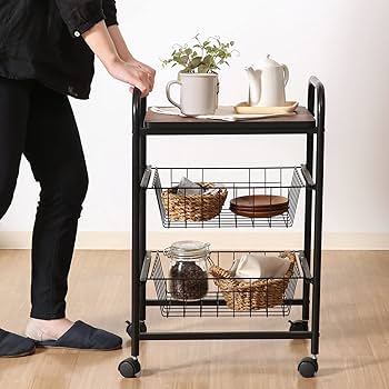 Amazon.co.jp: 不二貿易 キッチンワゴン キッチンラック 幅45