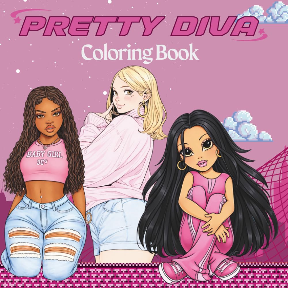 Pretty Diva Coloring Book