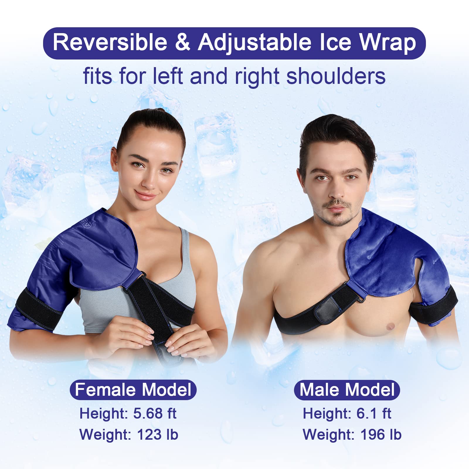 REVIX Shoulder Ice Pack Rotator Cuff Cold Therapy, Ice Packs for