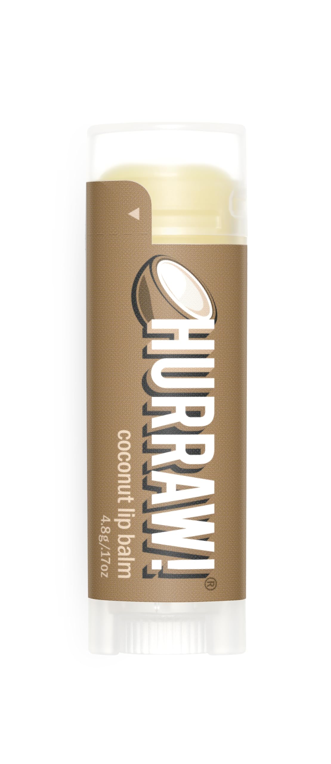 Hurraw! Coconut Lip Balm: Organic, Certified Vegan, Cruelty and Gluten Free. Non-GMO, 100% Natural Ingredients. Bee, Shea, Soy and Palm Free. Made in USA