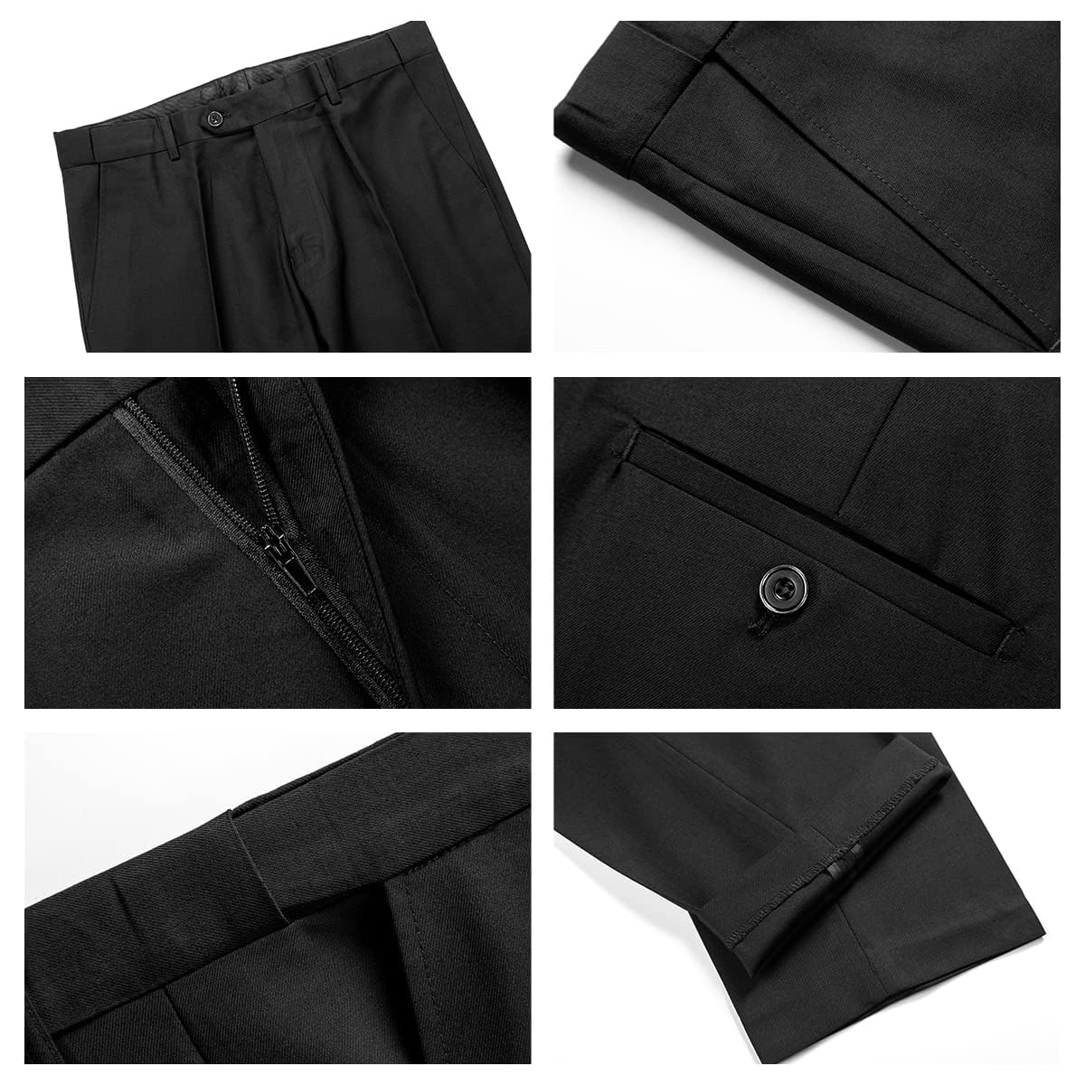 Costume Homme 3 pièces Mariage Slim Fit Smoking d'affaires à Un Bouton Men Suits 3 Piece Couleur Unie pour Fête Confort Blazer Veste et Pantalon Gilet