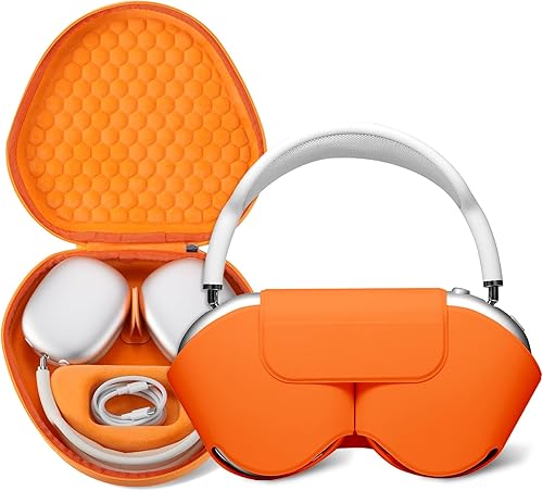 Miniatura 27 de Maxjoy para Apple Airpods Max Funda Inteligente, Funda Protectora de Cuero PU Suave Accesorios para Airpod Max con Modo de Suspensión, Funda de