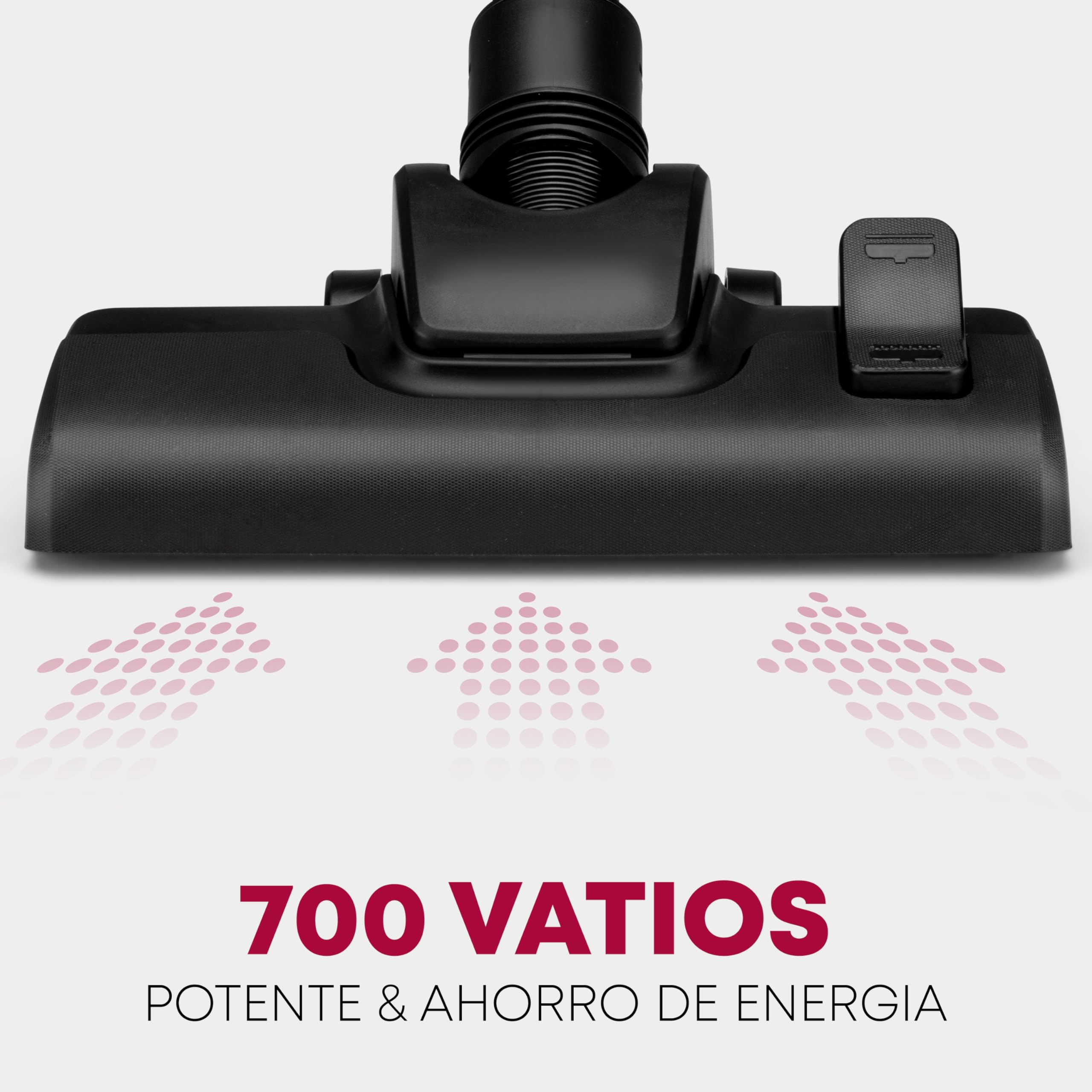Bomann® Aspirador vertical |ahorro de energía |700 vatios | sistema de microfiltro de 5 pliegues | con bolsa | cepillo reversible para suelos y boquilla para cepillos/rejillas | BS 9019 CB N antracita