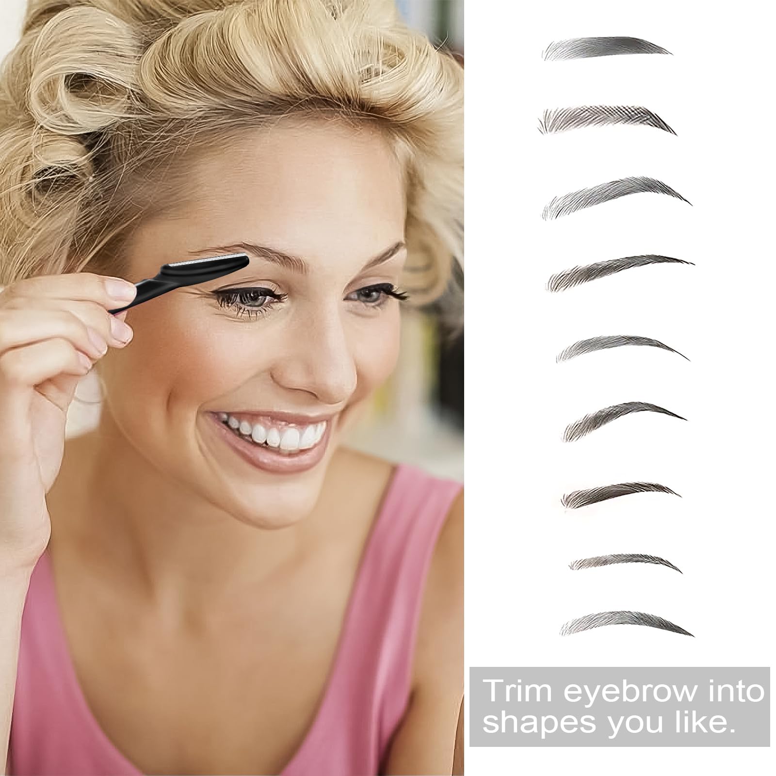 21 Stück Augenbrauen-Rasierer, Gesichtsrasierer, Mehrzweck, Peeling-Dermaplaning-Werkzeuge, Augenbrauen-Trimmer, Rasierer mit Sicherheitsabdeckung, Gesichtshaarentfernung für Frauen und Männer,