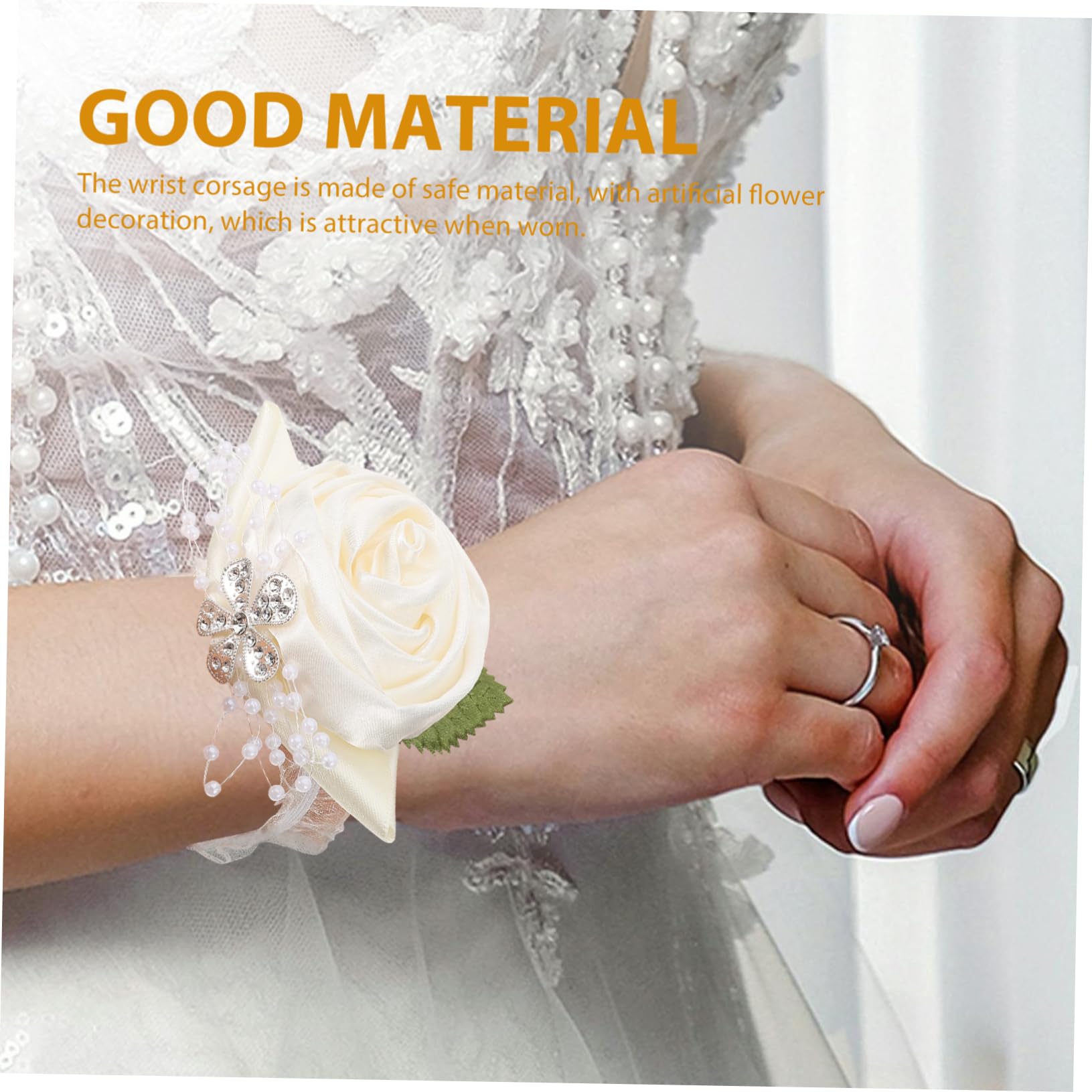 BESPORTBLE Braccialetti Floreali per Damigelle d'Onore Braccialetti Floreali per Matrimoni Braccialetti Floreali per Damigelle d'Onore Braccialetti Floreali per Matrimoni Nastri