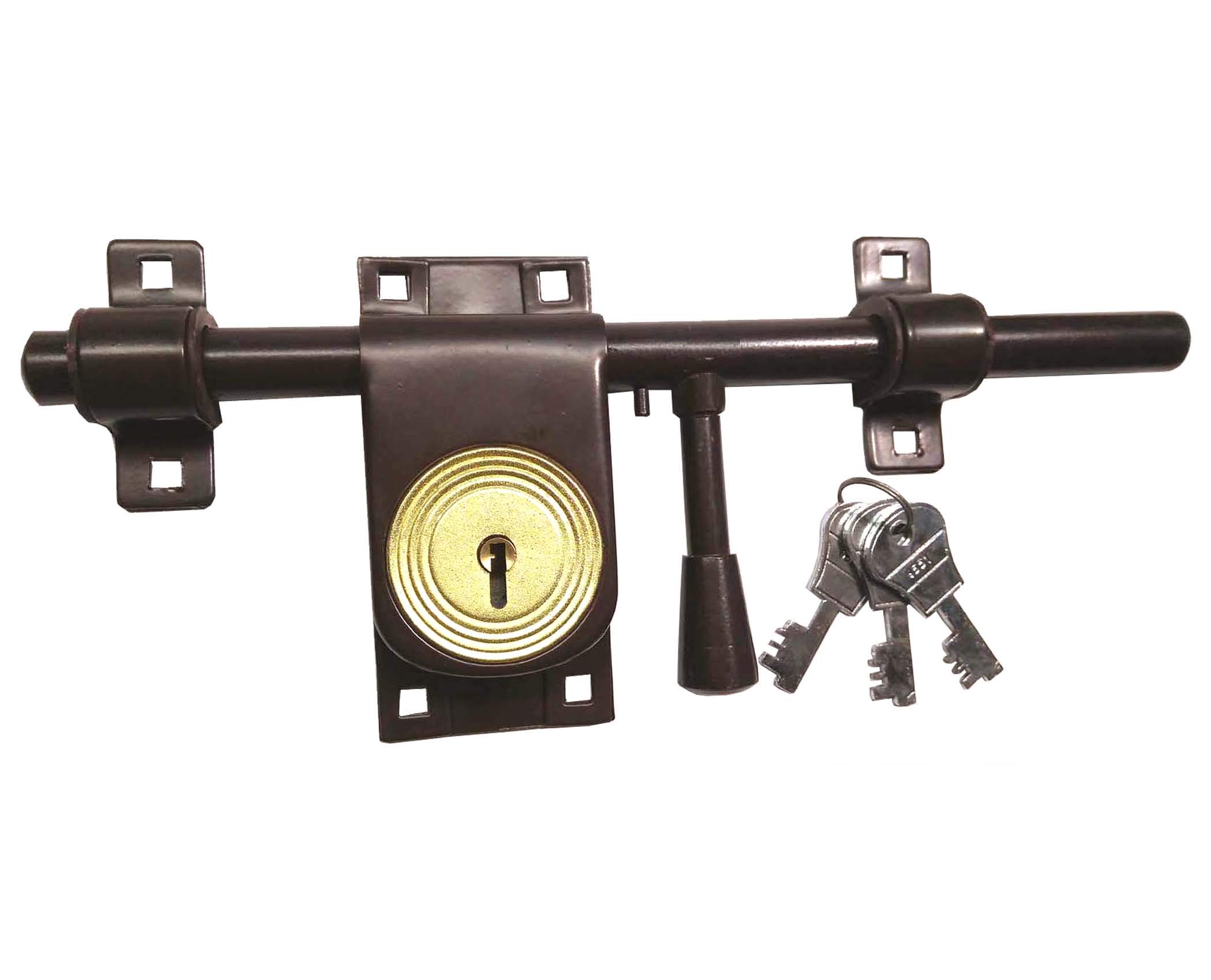 Solid Iron Aldrop Rod Lock PC (11 Inches)-image-10