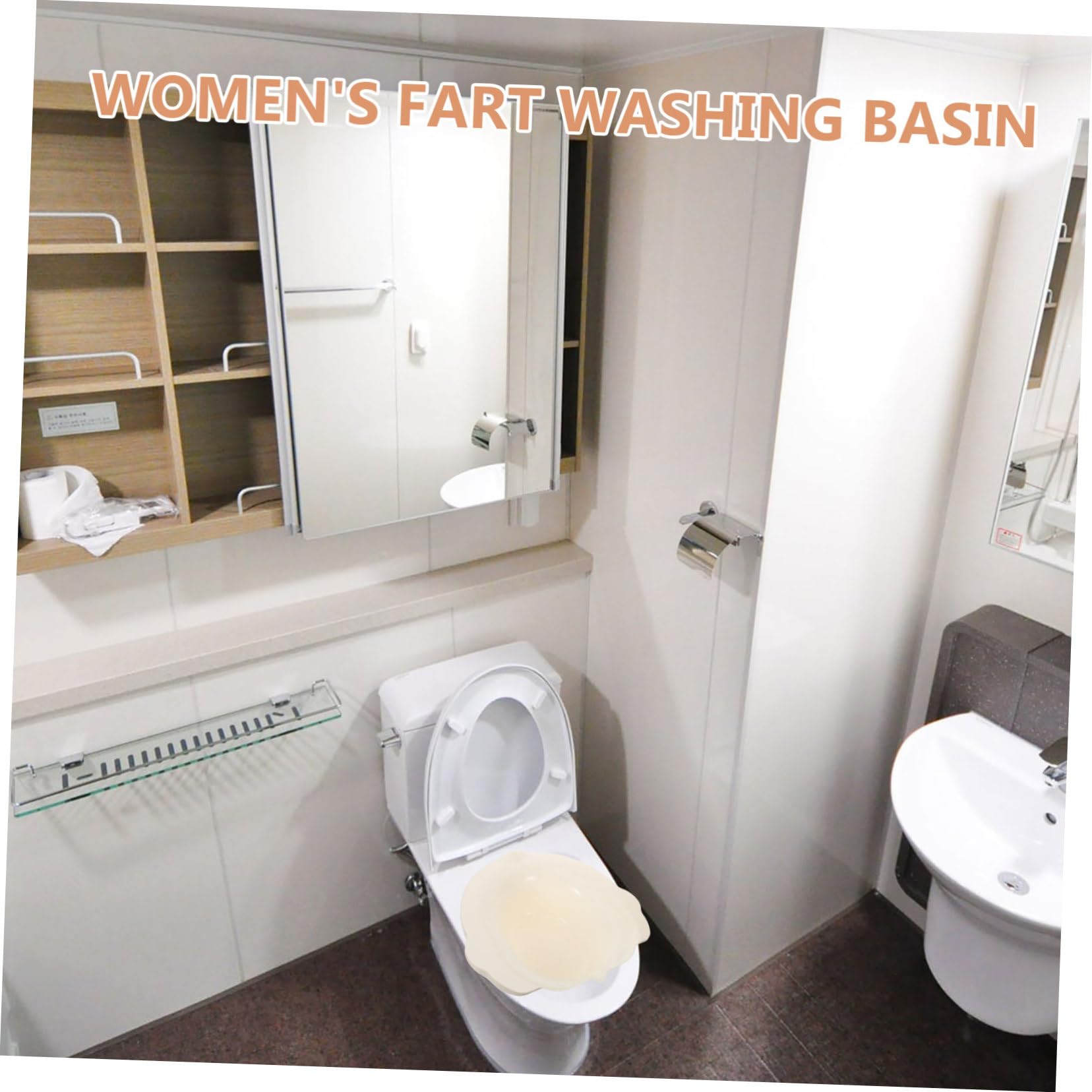 DECOMELODY Sitz Bath for Toilet Seat Pregnant Women Wash Basin Postpartum Sitz Bath Hemorrhoids Relief Non-slip Sitz Bas