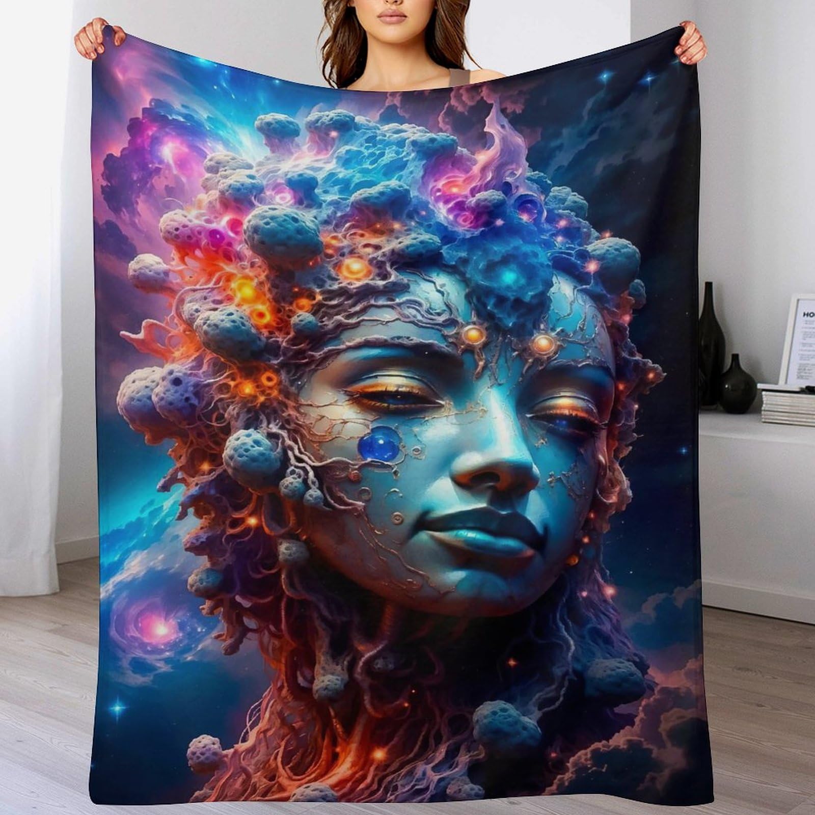 Couverture Canapé Flannel Chaude Moelleuse 180x200 pour Voyage
