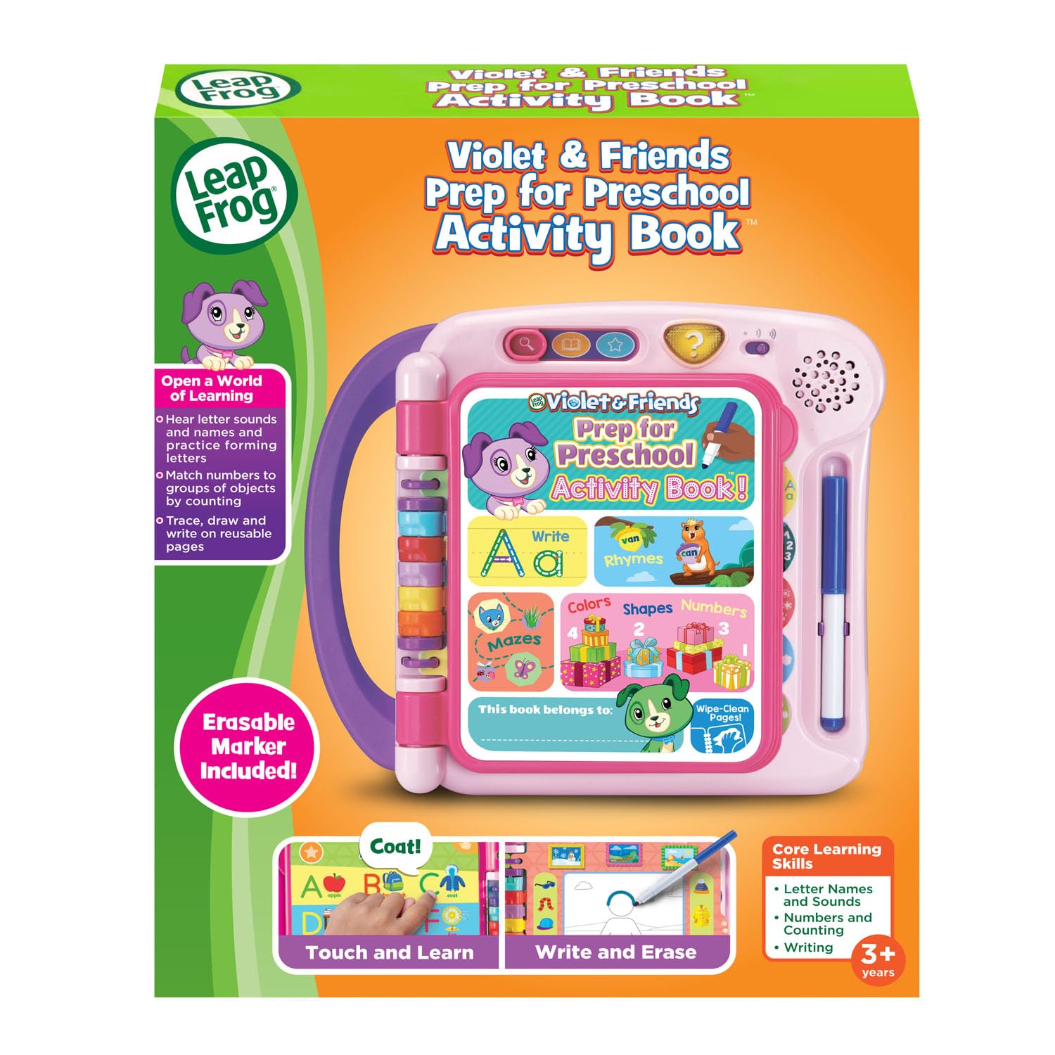 LeapFrog Violet and Friends Livre d'activit s pr scolaires Rose
