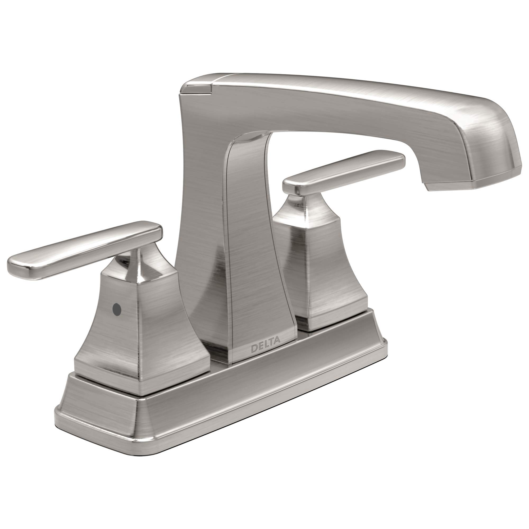 Delta Faucet Ashlyn Centerset Banyo Bataryası Fırçalanmış Nikel, Banyo Lavabo Bataryası, Elmas Sızdırmazlık Teknolojisi, Metal Tahliye Grubu, Paslanmaz 2564-SSMPU-DST