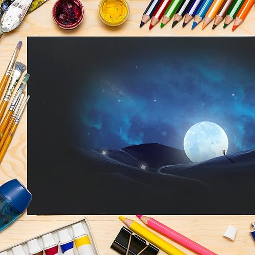 Miniatura 7 de 24 hojas de cartulina marrón claro de 8.5 x 11 pulgadas, papel de impresora Goefun de 80 libras para invitaciones, menús, manualidades, tarjetas de