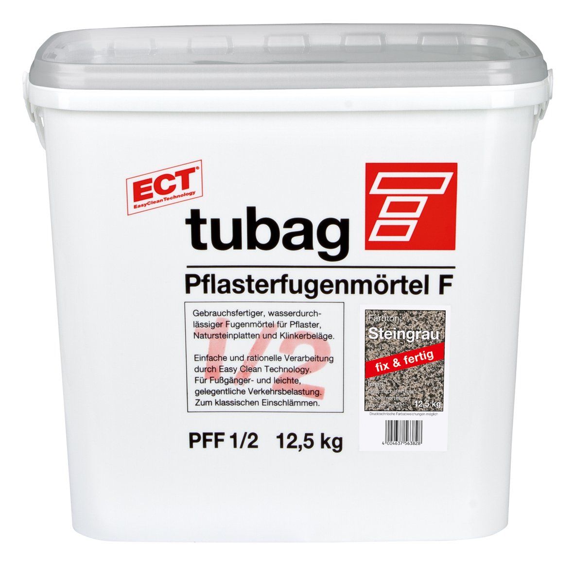 Pflasterfugenmörtel PFF Steingrau 12,5kg Eimer