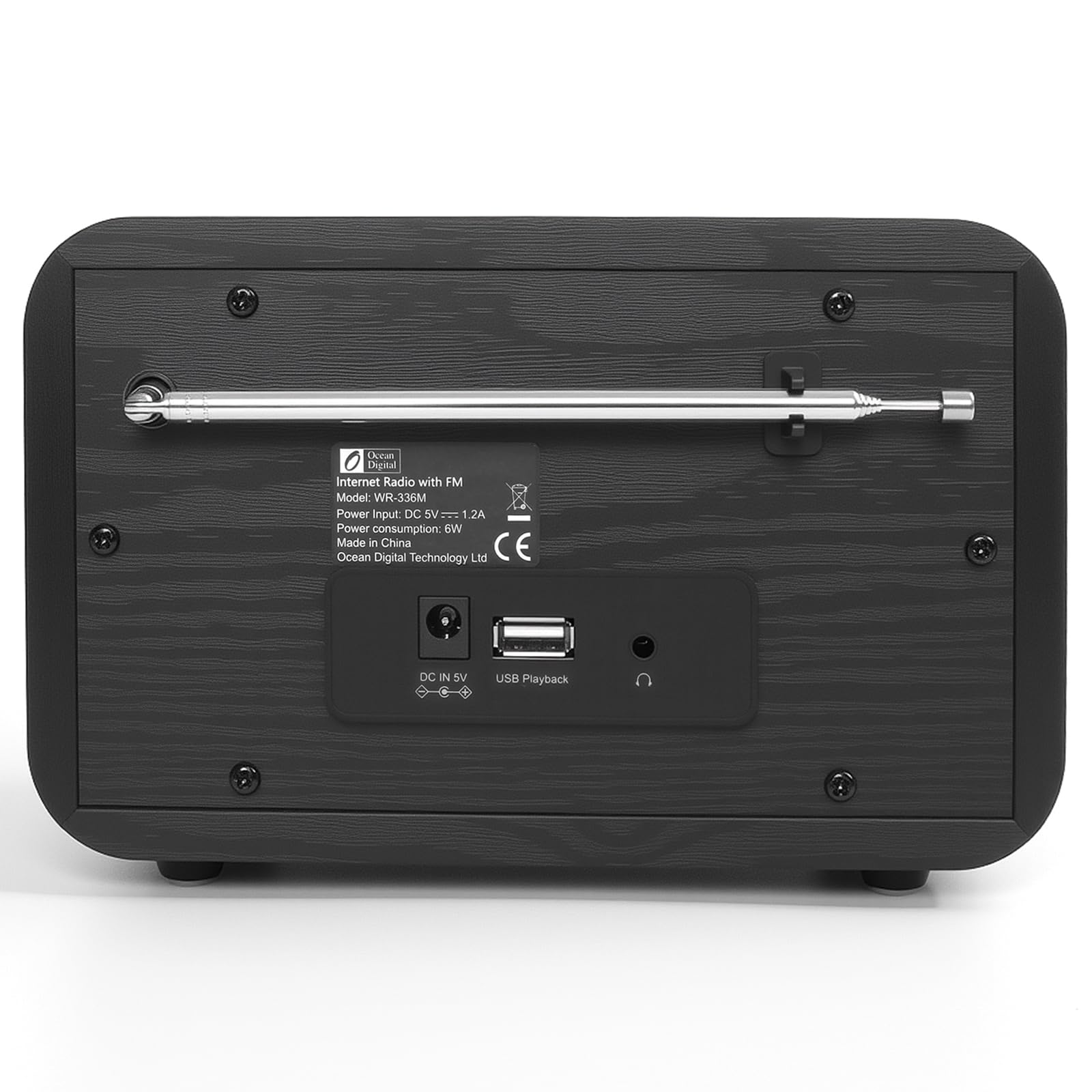 Ocean Digital WR-336M Wi-Fi FM Radio Bluetooth Speaker - Dettaglio