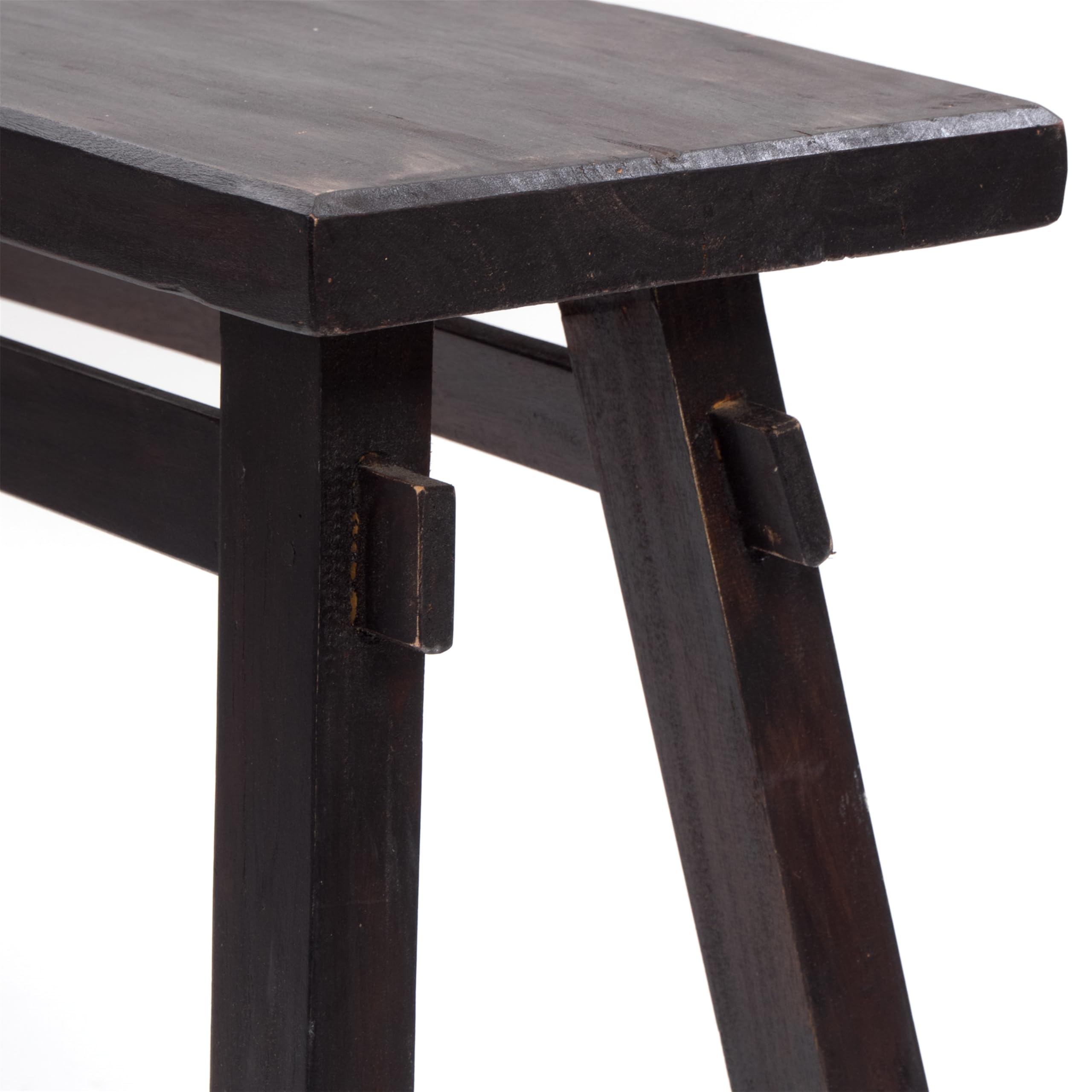 DESIGN DELIGHTS Banc East | Acajou, 118x27,5x53cm (LxPxH) | En Bois Naturel, Rustique pour l'Entrée, Cuisine, d'Appoint Vintage, de Lit | Couleur: 03 Marron