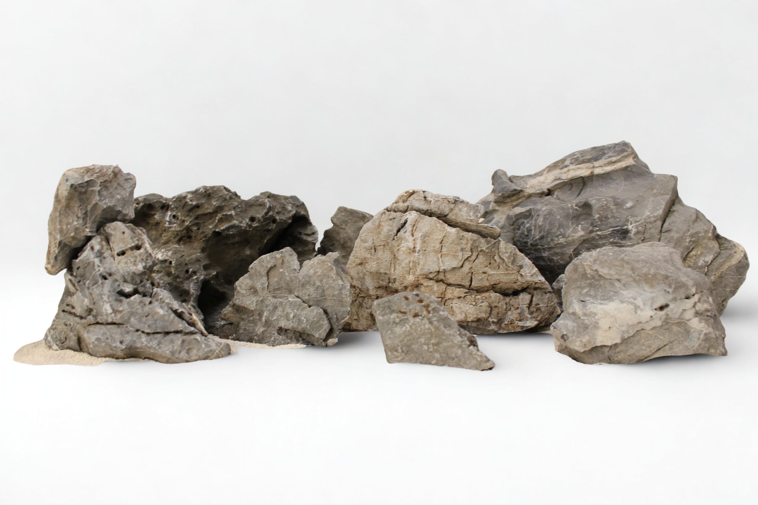 Aquariumline Whimar Scenery – Kit Rocce Naturali per Aquascaping – Rocce per Acquario Iwagumi, Hardscape Plantacquari, Layout Naturale, Decorazioni Acquario, Materiale Inerte, Pronto all’Uso (120 Lt)
