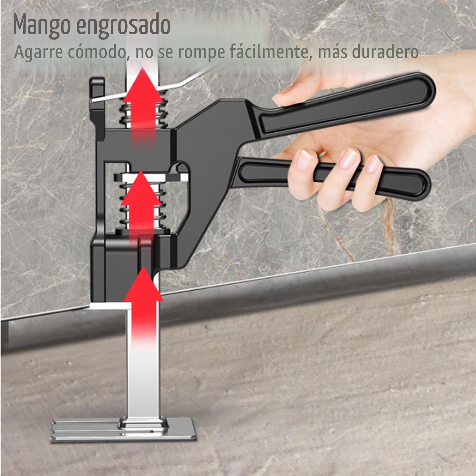 YAYODS Juego de 2 Elevadores de Mano para Bricolaje, Altura Ajustable 0-25cm, Brazo de Apoyo de Acero Inoxidable, Herramienta de Elevación de Precisión y Nivelación para Instalación de Puertas, Armari