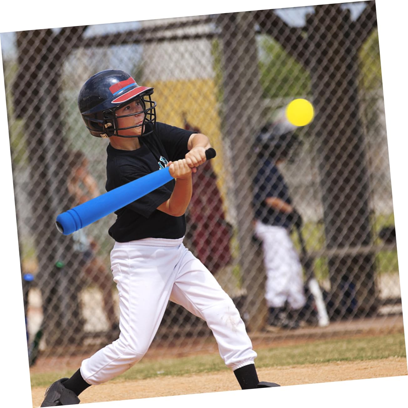 Kinder Baseballschläger Set Mit 2 Schaumstoffschlägern Und 2 Bällen Tragbarer Baseball-Trainingsschläger Für Sport Und Freizeit Robuster Handgehaltener Schläger Für Kinder Und Familien