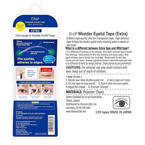 Miniatura 19 de Adhesivo de doble cara para levantador de párpados caídos, calcomanías impermeables para párpados, cinta de doble párpado invisible, tapa japonesa