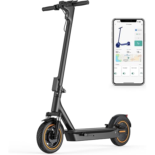 NAVIC Electric Scooter aldults, 500W Powerful Motor,10" Tires, 22Mph, 28 Miles Max Range, Dual Braking,APP